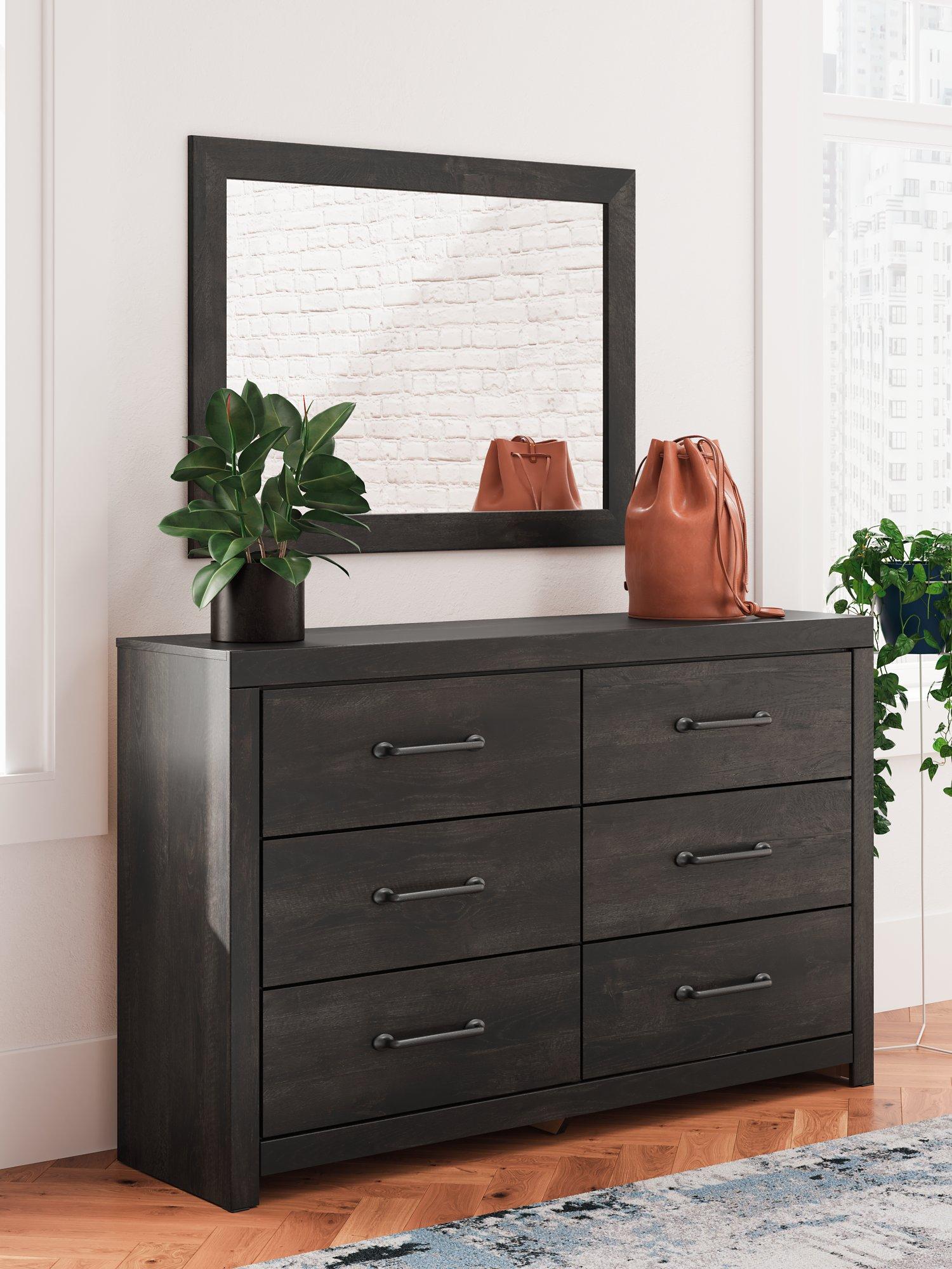 Hollivern Dresser and Mirror - Luxury Home Furniture (MI)