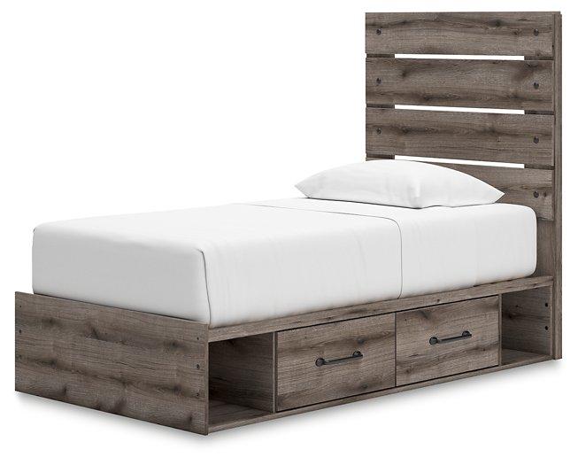 Graystorm Bed with Storage - Luxury Home Furniture (MI)
