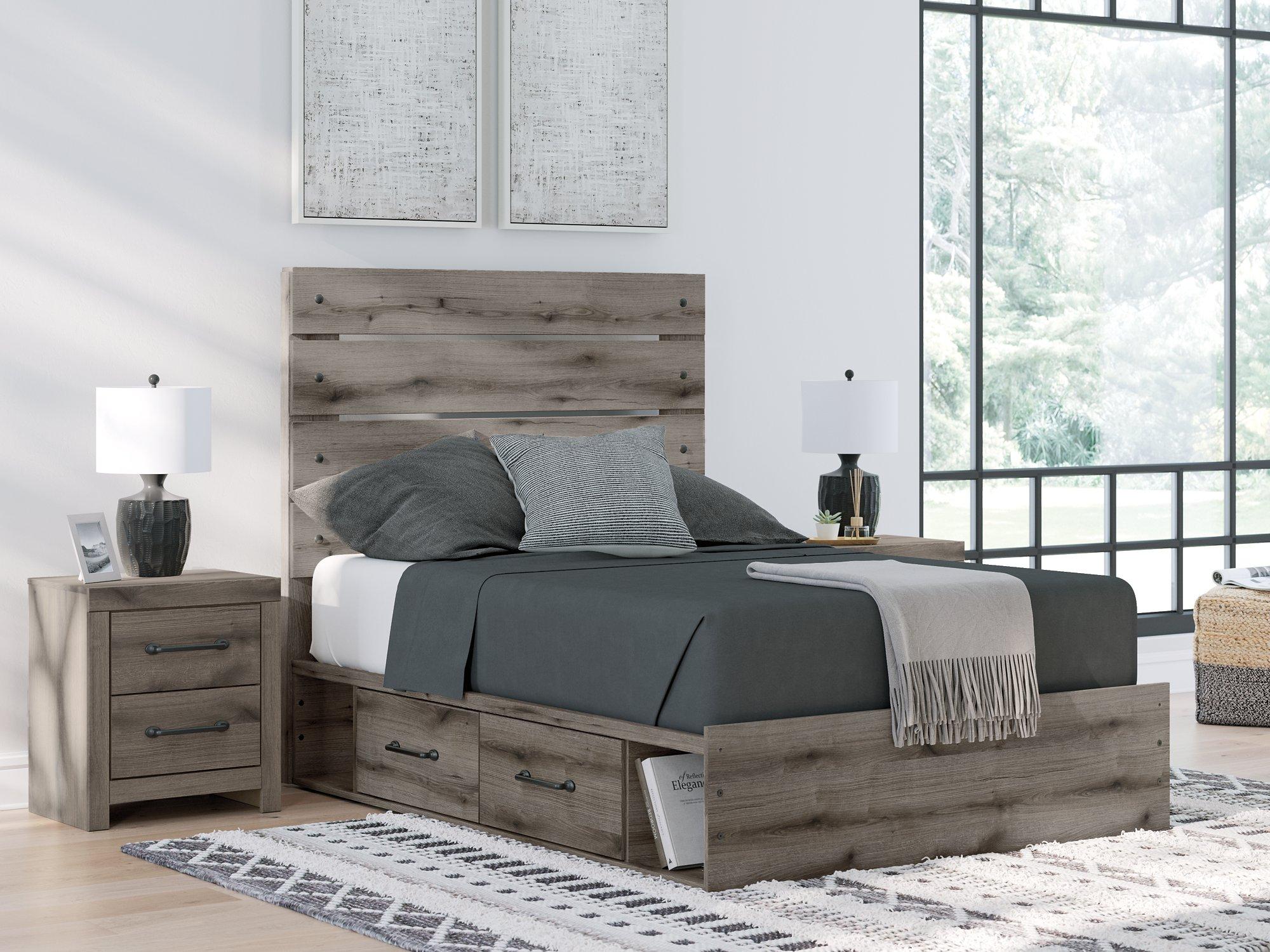 Graystorm Bed with Storage - Luxury Home Furniture (MI)