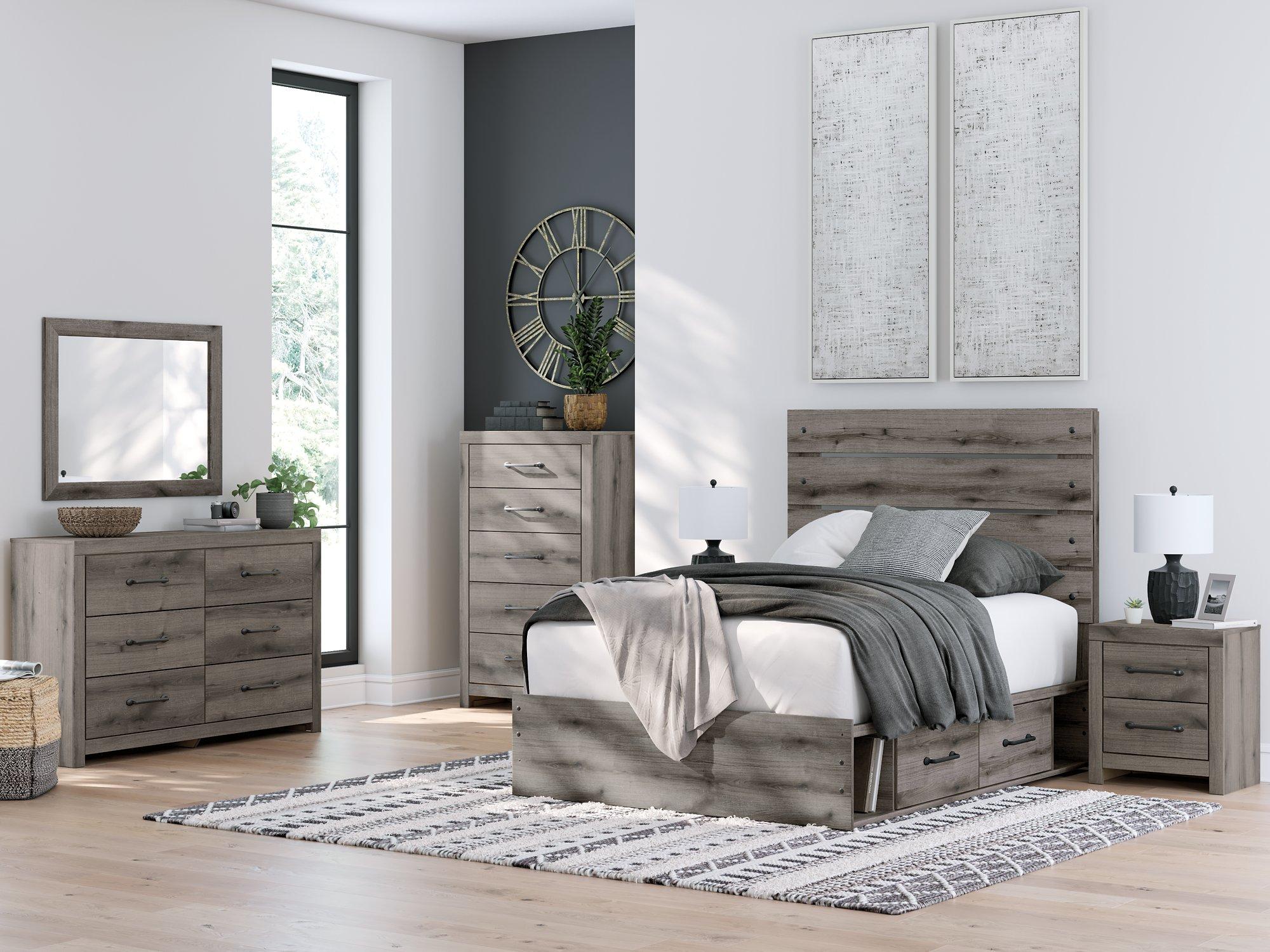 Graystorm Bed with Storage - Luxury Home Furniture (MI)