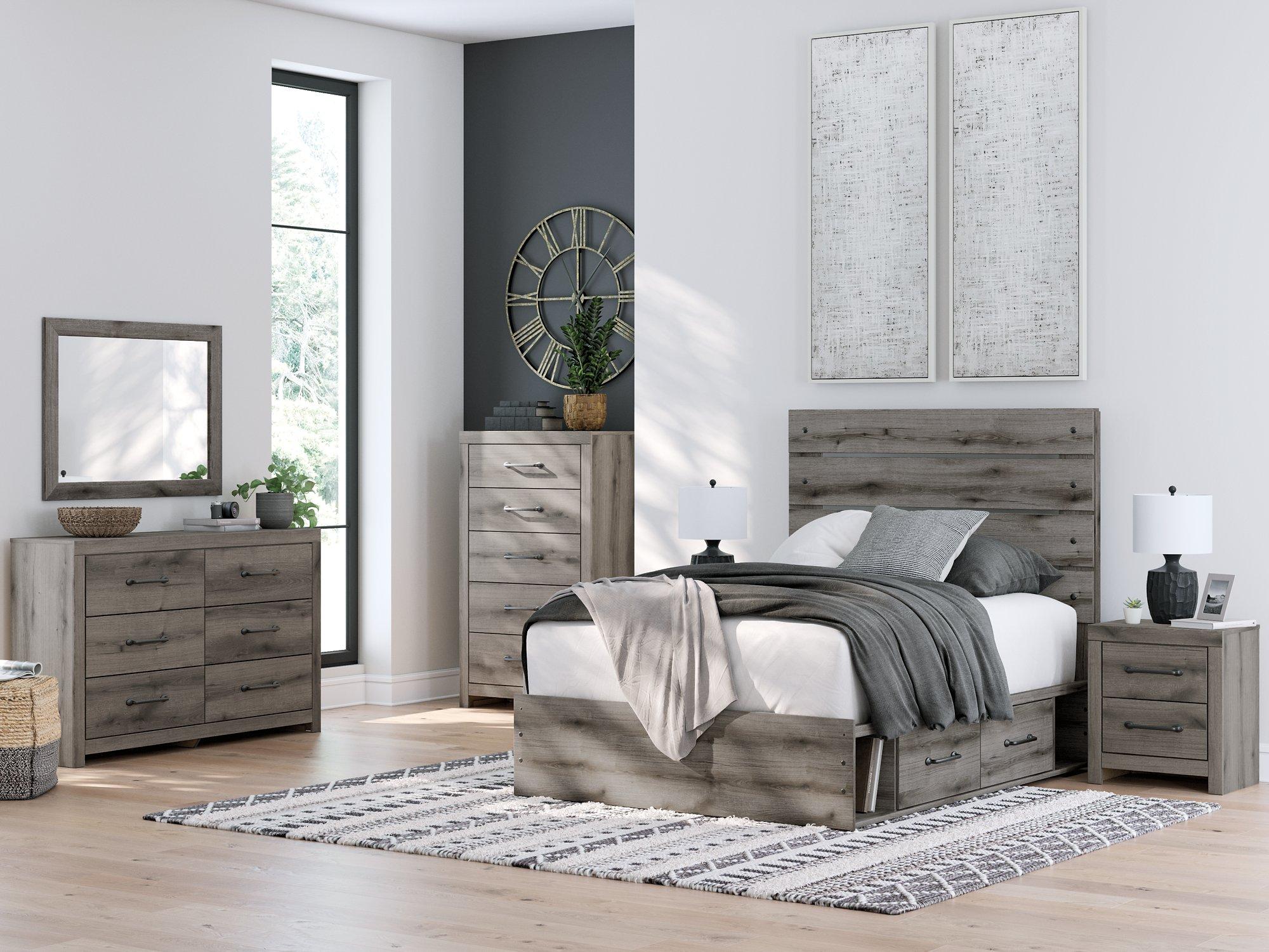 Graystorm Bed with Storage - Luxury Home Furniture (MI)