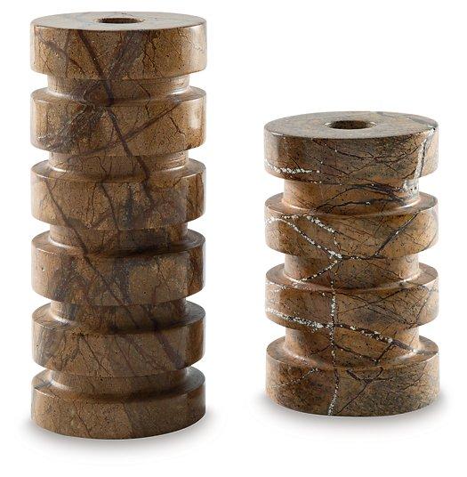 Emsleyfield Candle Holder Set (Set of 2) - Luxury Home Furniture (MI)