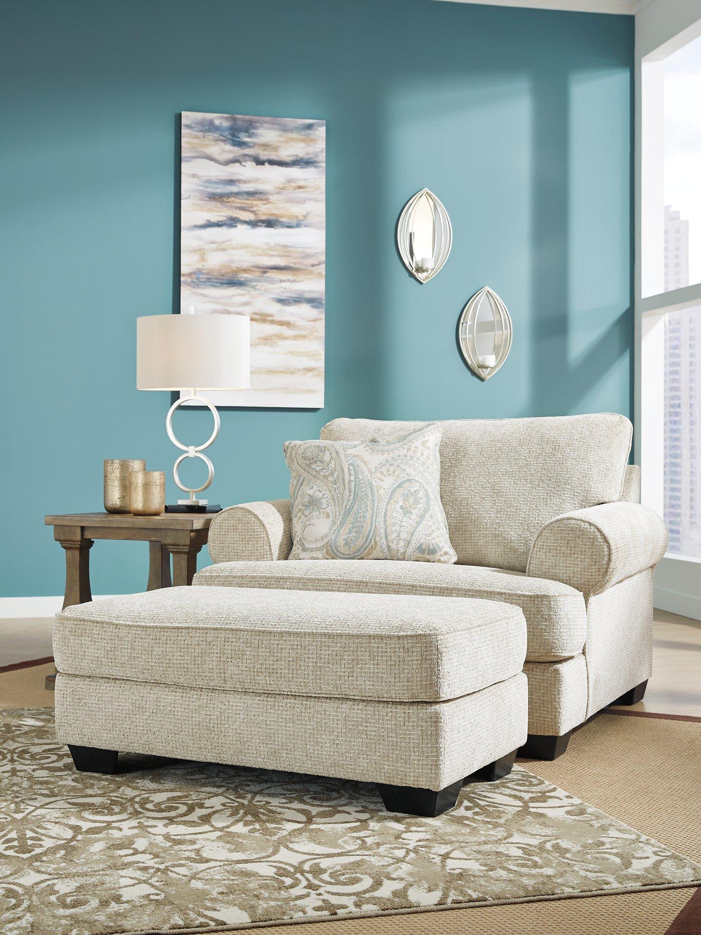 Monaghan Oversized Chair and Ottoman - Luxury Home Furniture (MI)