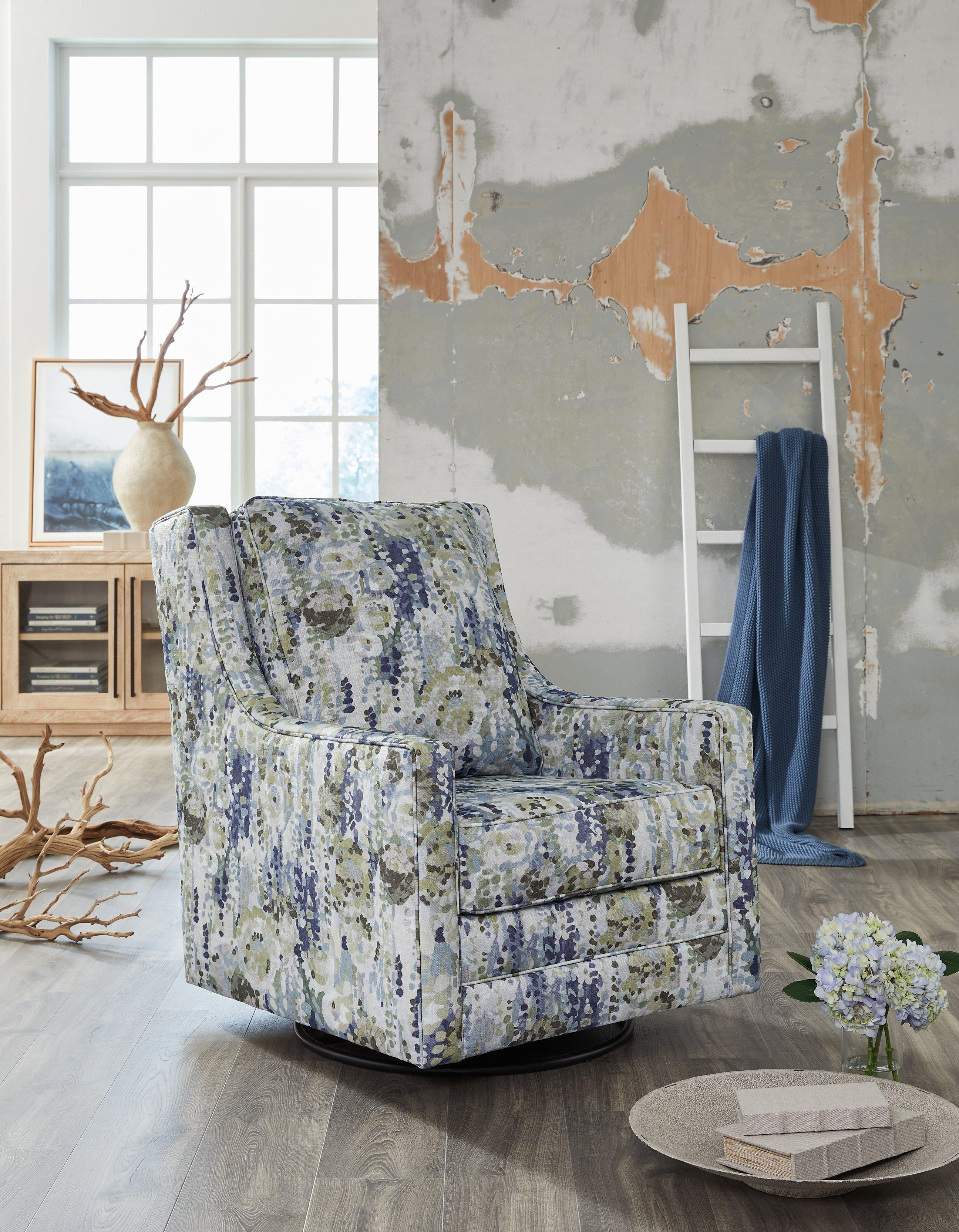 Dustinford Swivel Glider Accent Chair - Luxury Home Furniture (MI)