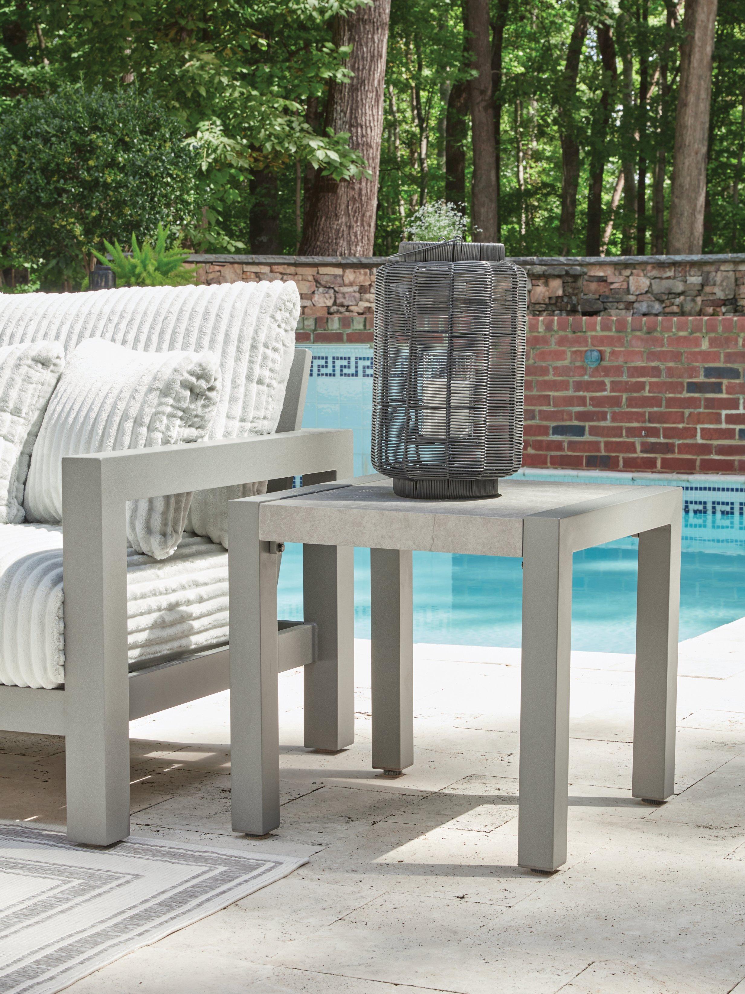 Hurley Park Outdoor End Table - Luxury Home Furniture (MI)