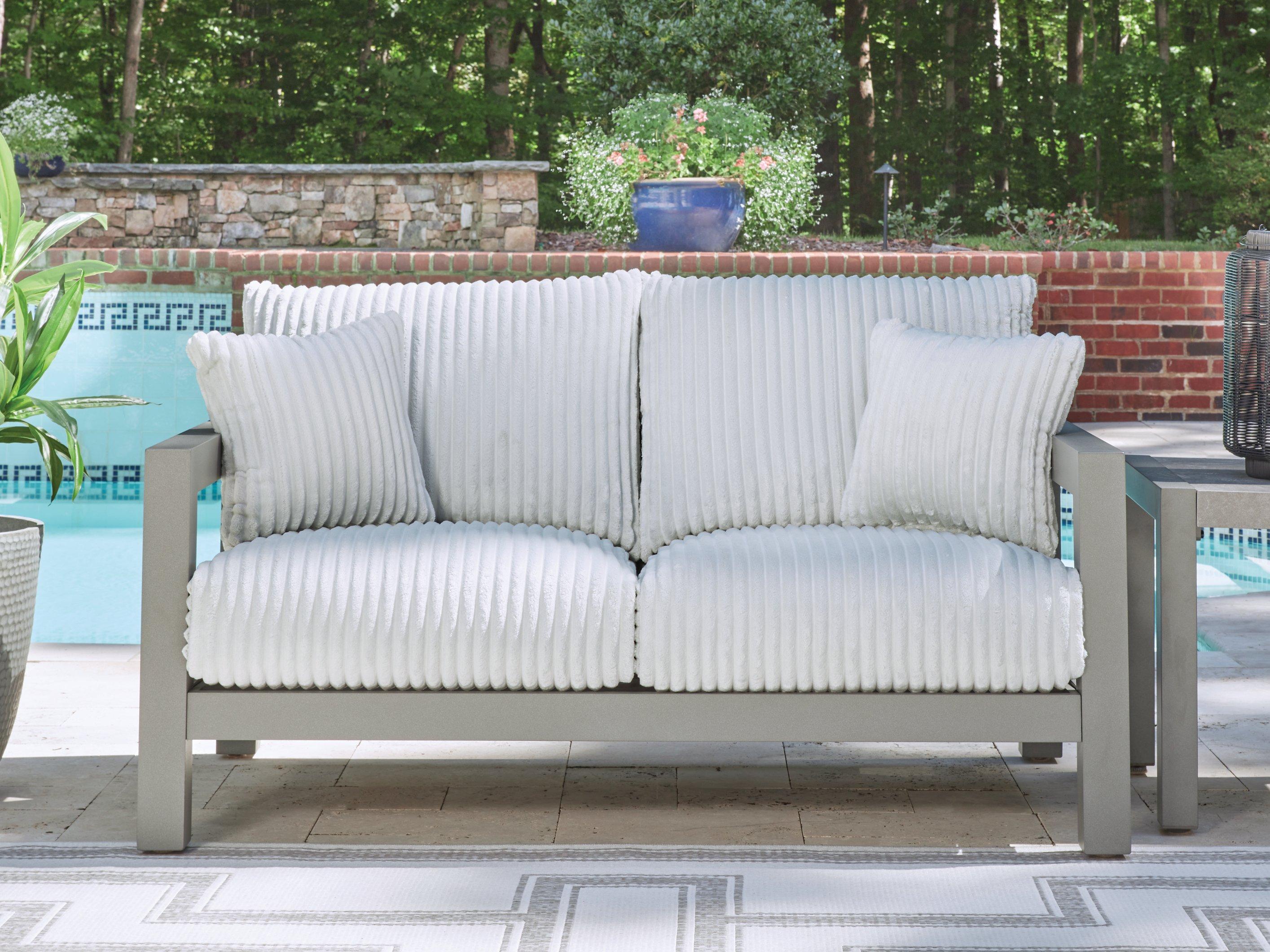 Hurley Park Outdoor Loveseat with Cushion - Luxury Home Furniture (MI)