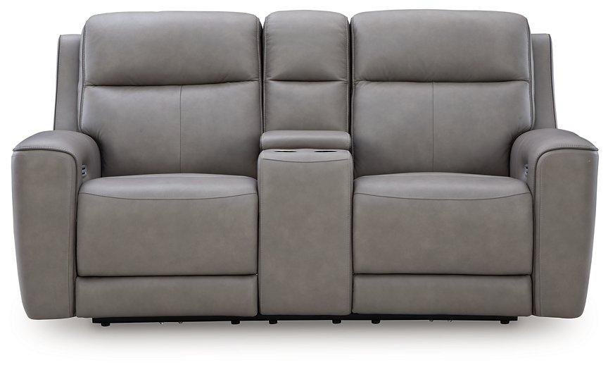 5Z-Comfort Power Reclining Loveseat with Console - Luxury Home Furniture (MI)