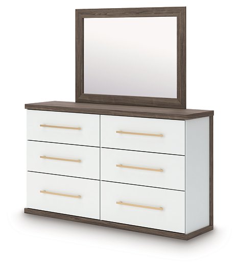 Kendanport Dresser and Mirror - Luxury Home Furniture (MI)