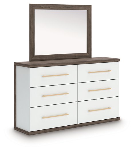 Kendanport Dresser and Mirror - Luxury Home Furniture (MI)