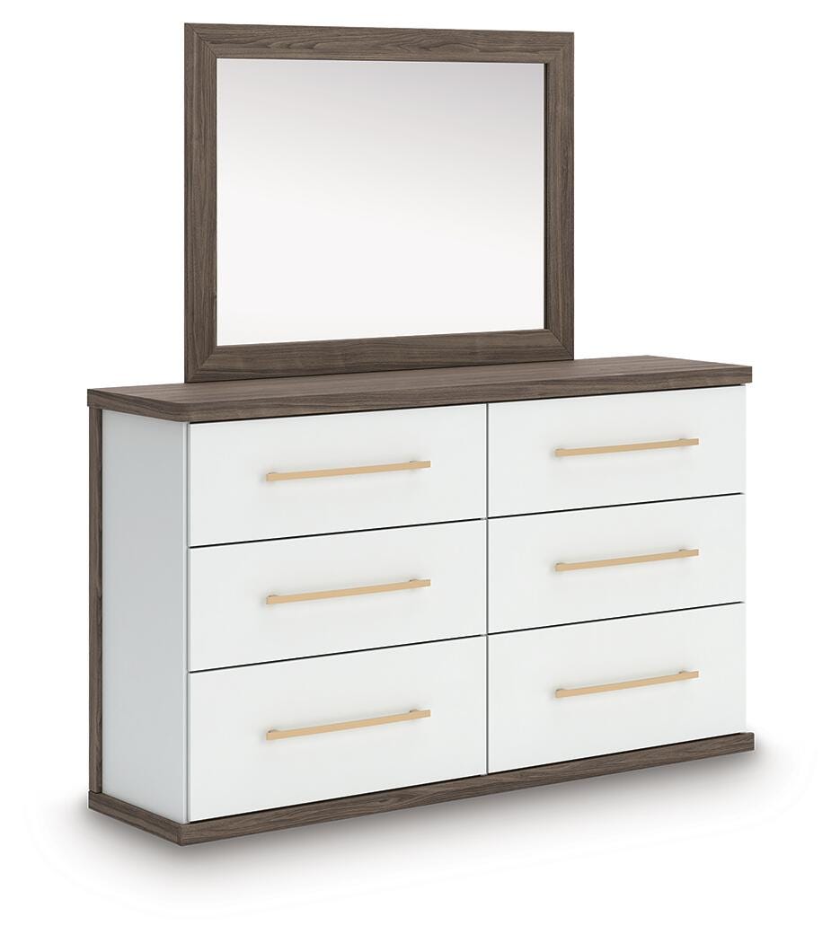 Kendanport Dresser and Mirror - Luxury Home Furniture (MI)