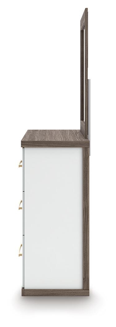 Kendanport Dresser and Mirror - Luxury Home Furniture (MI)