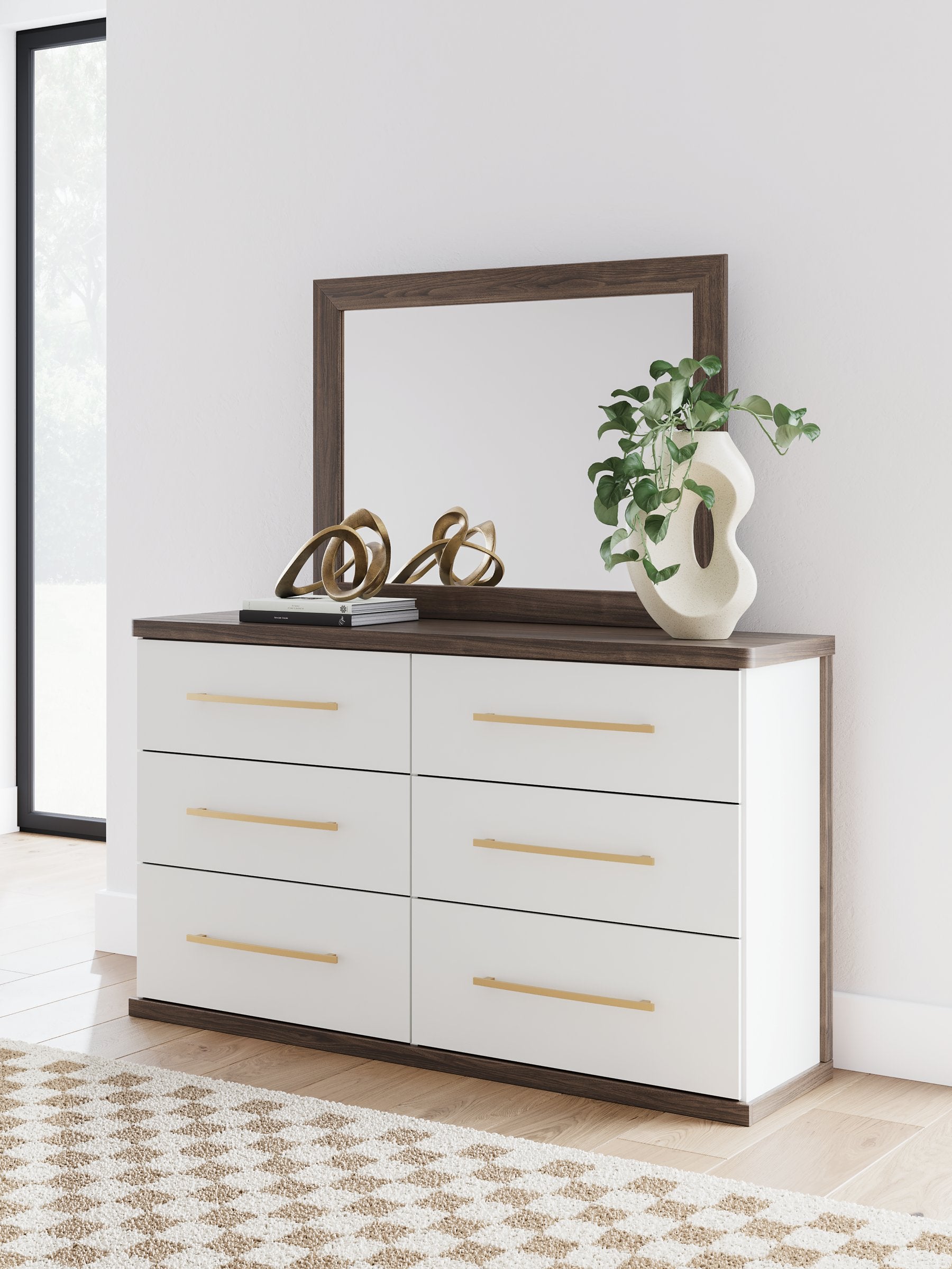 Kendanport Dresser and Mirror - Luxury Home Furniture (MI)
