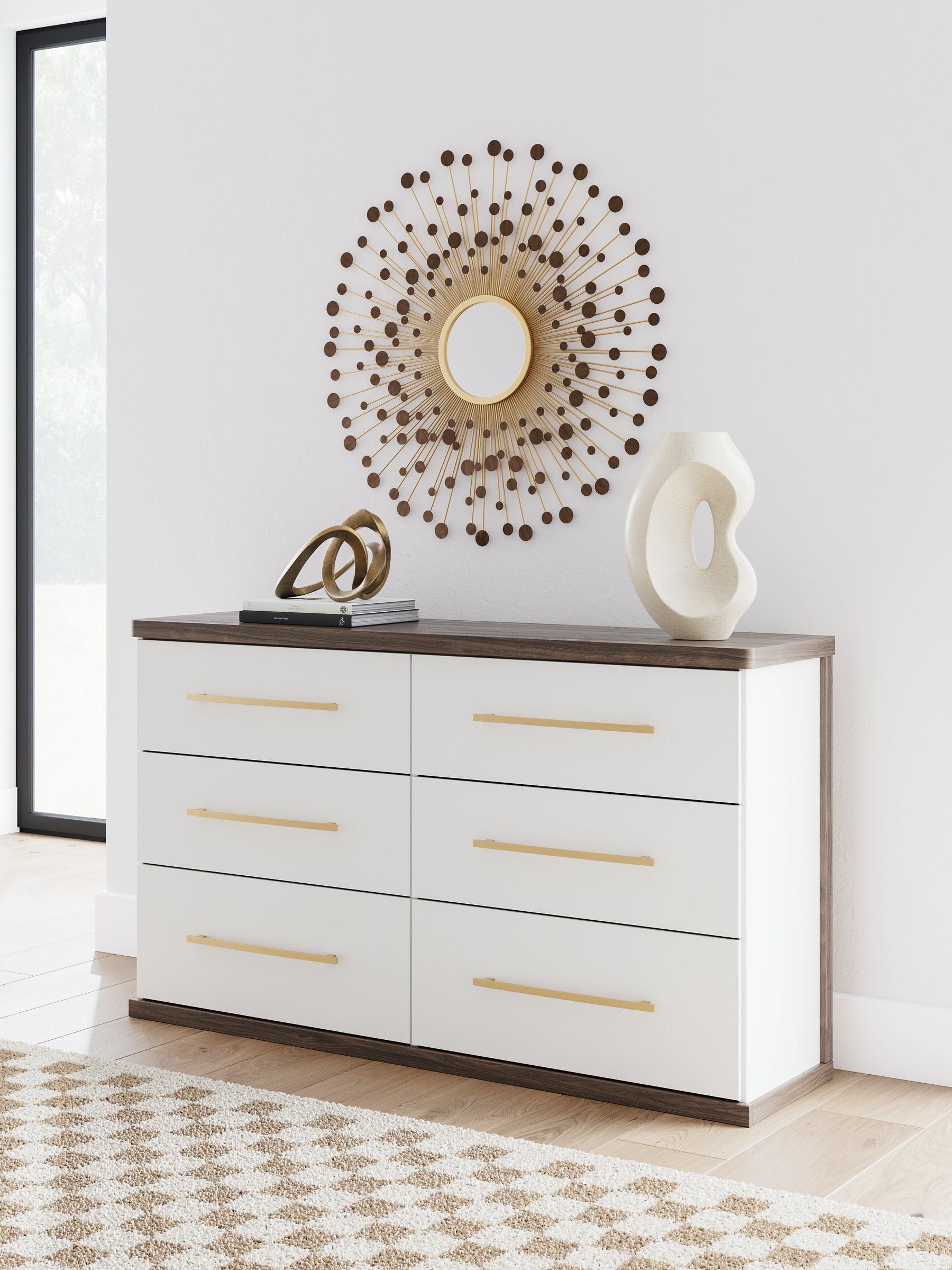 Kendanport Dresser and Mirror - Luxury Home Furniture (MI)