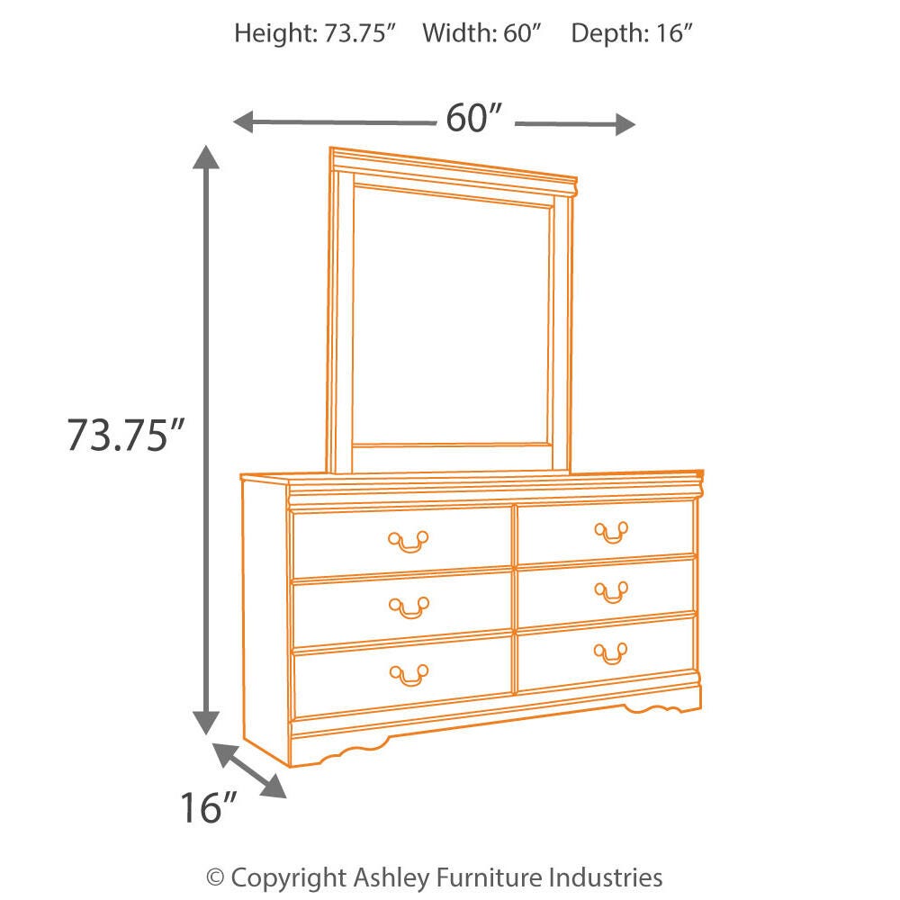 Huey Vineyard Dresser and Mirror - Luxury Home Furniture (MI)
