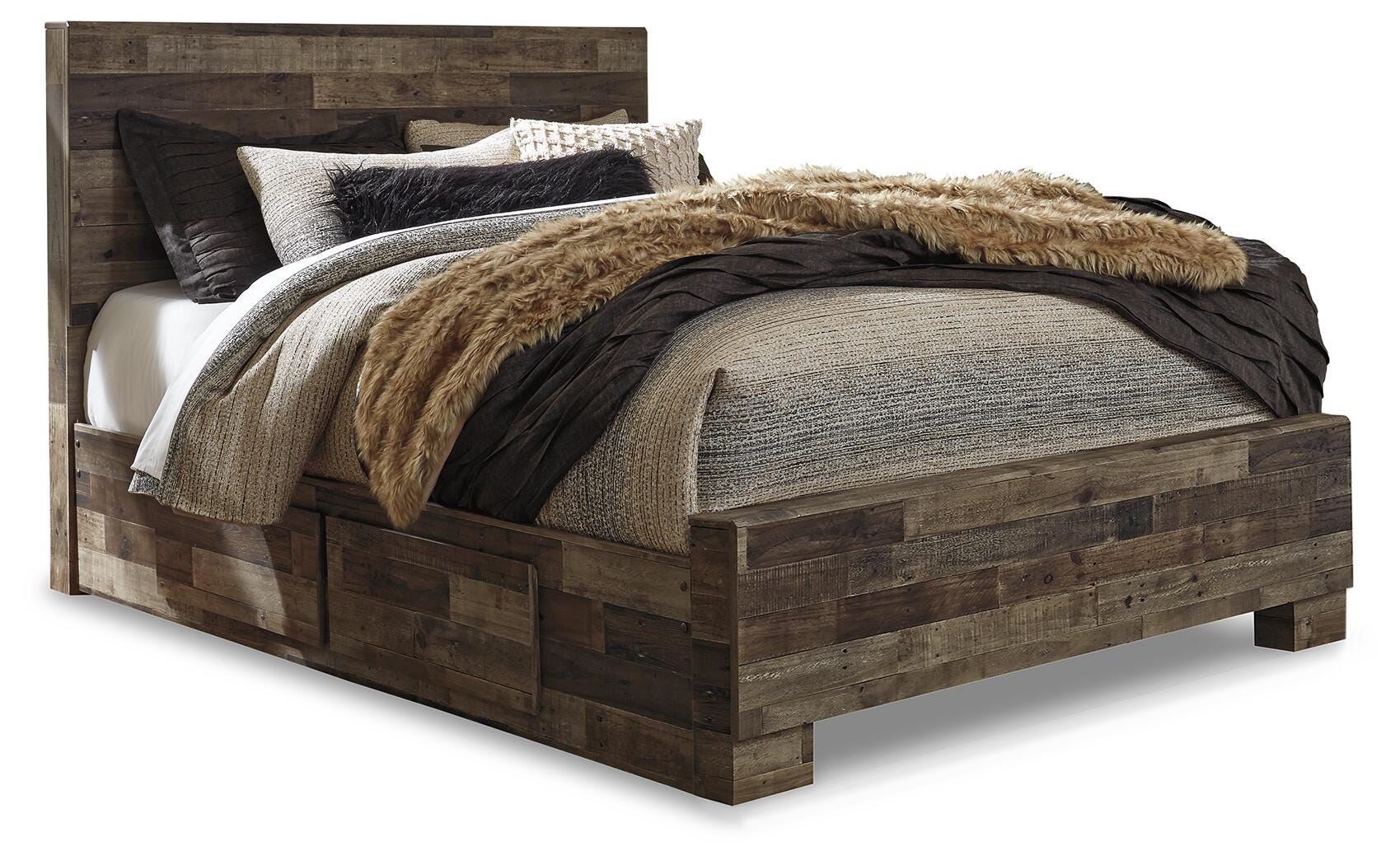 Derekson Bed with 2 Side Storage - Luxury Home Furniture (MI)