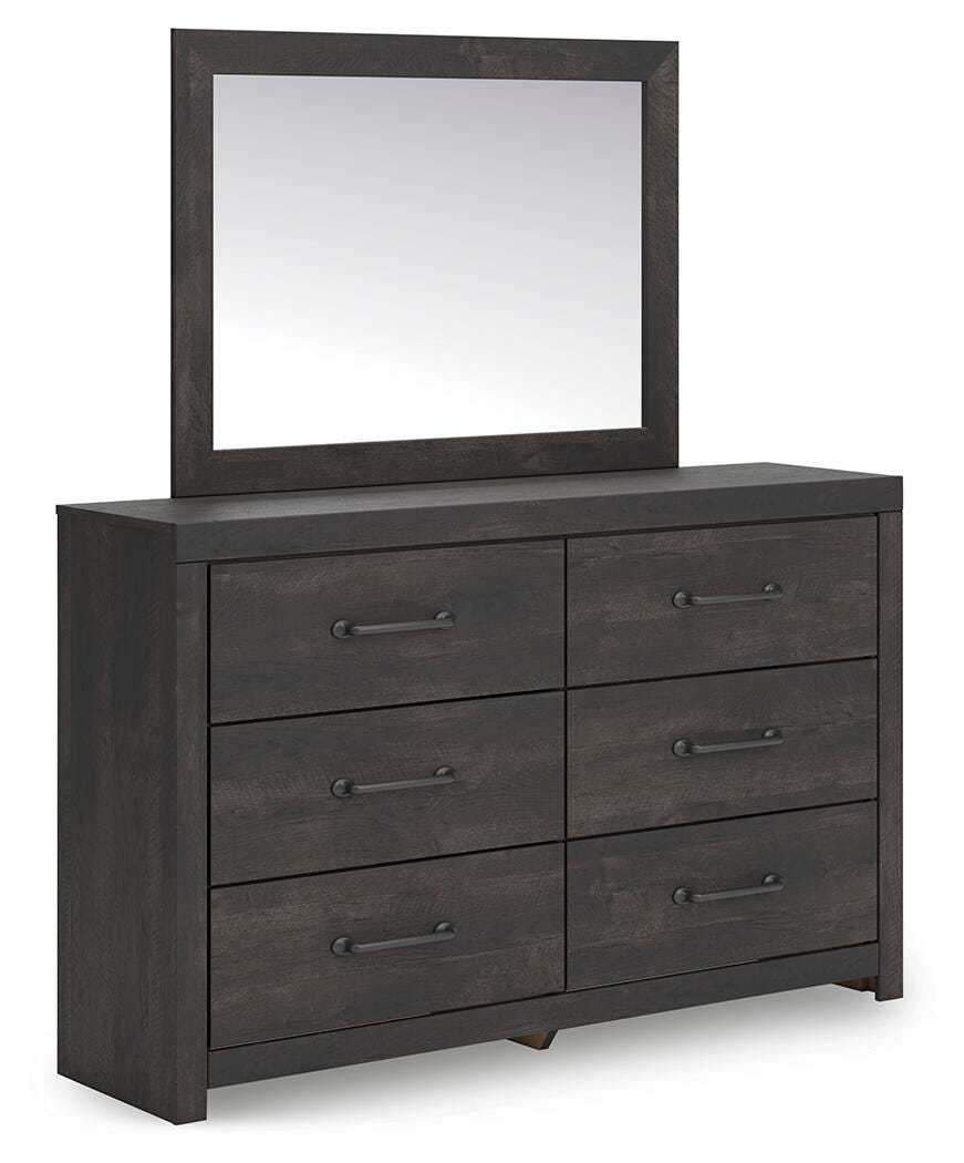 Hollivern Dresser and Mirror - Luxury Home Furniture (MI)