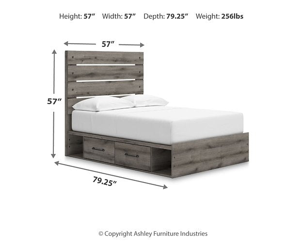 Graystorm Bed with Storage