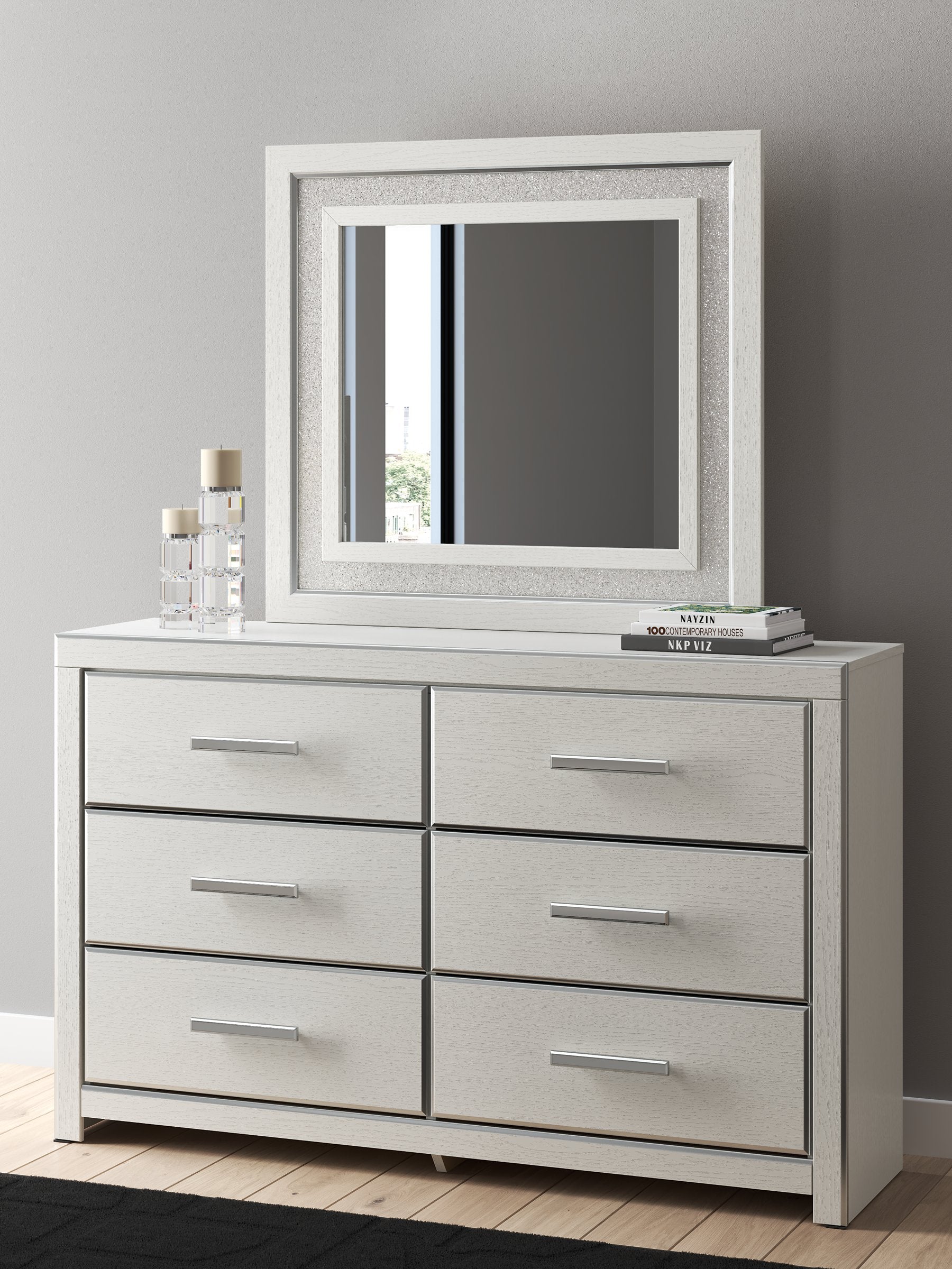 Zuraleus Dresser and Mirror - Luxury Home Furniture (MI)