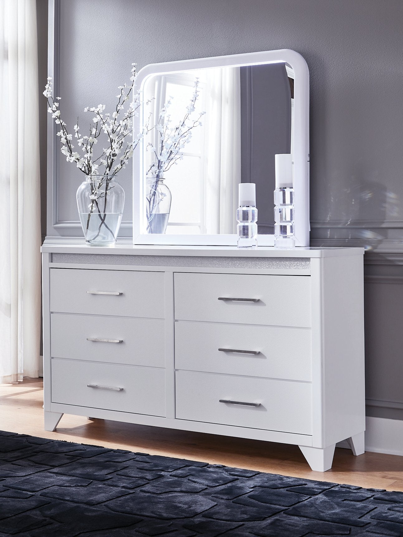 Jarlee Dresser and Mirror - Luxury Home Furniture (MI)