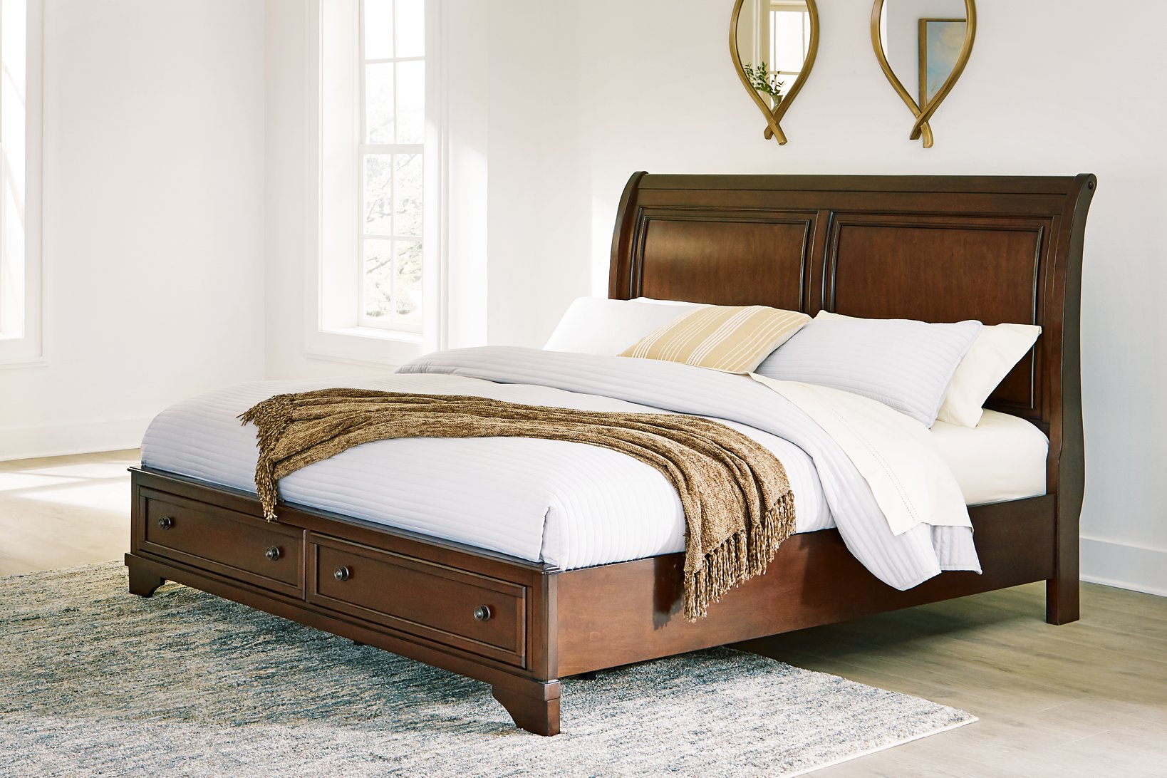 Trellington Sleigh Storage Bed - Luxury Home Furniture (MI)