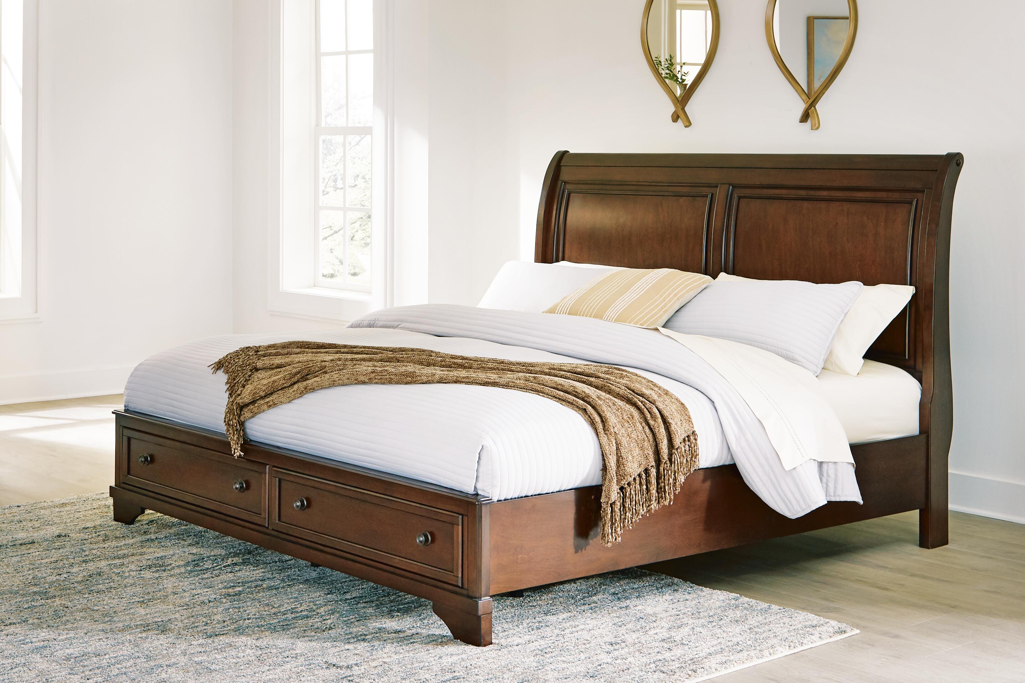 Trellington Sleigh Storage Bed - Luxury Home Furniture (MI)