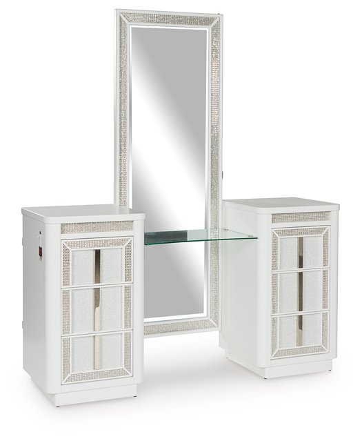 Chalanna Vanity with Mirror - Luxury Home Furniture (MI)