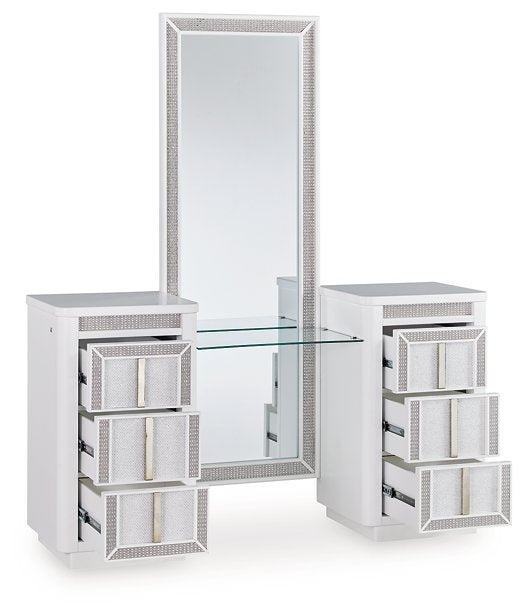 Chalanna Vanity with Mirror - Luxury Home Furniture (MI)