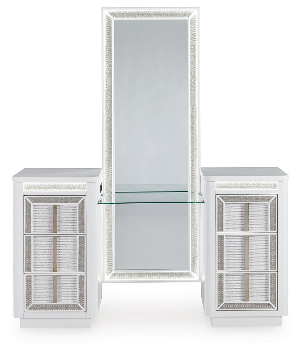 Chalanna Vanity with Mirror - Luxury Home Furniture (MI)