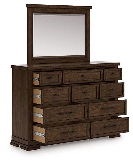 Taffenbrook Dresser and Mirror - Luxury Home Furniture (MI)