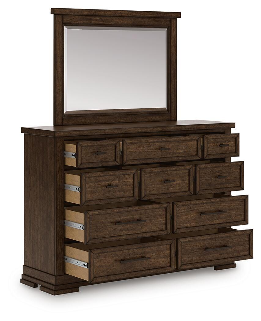 Taffenbrook Dresser and Mirror - Luxury Home Furniture (MI)