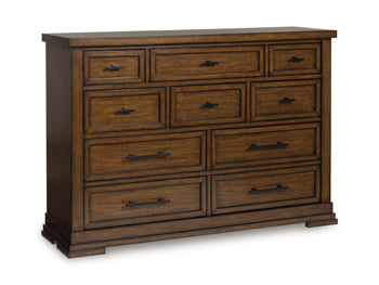 Taffenbrook Dresser and Mirror - Luxury Home Furniture (MI)