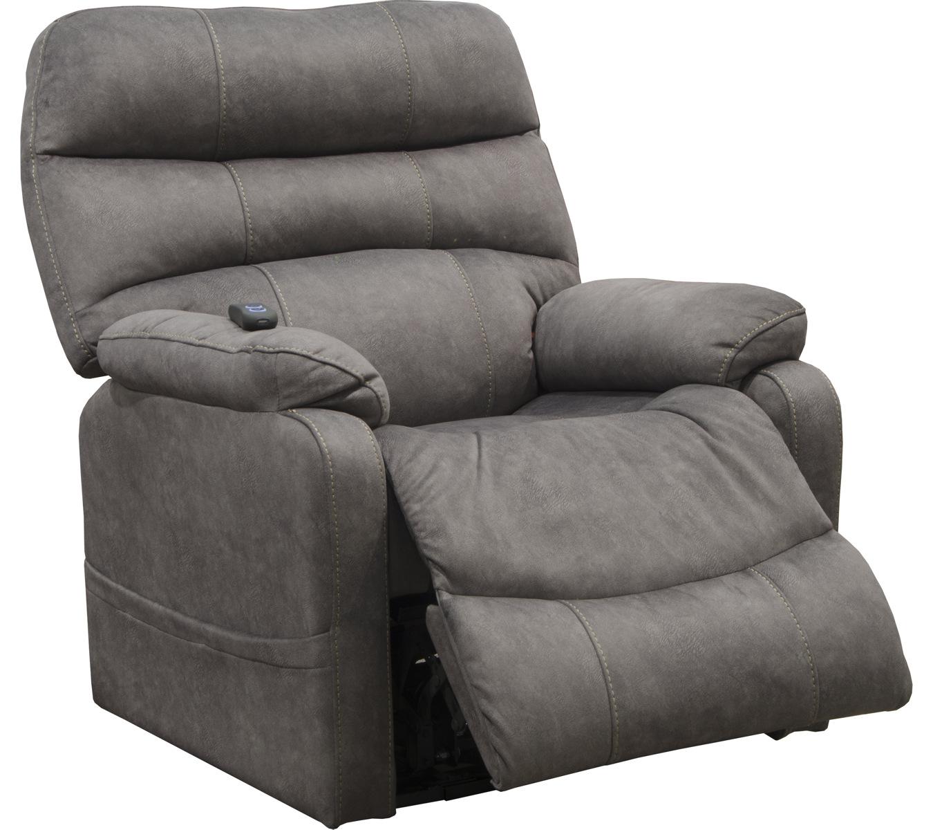 Catnapper Buckley Power Lift Recliner in Graphite 4864 - Luxury Home Furniture (MI)