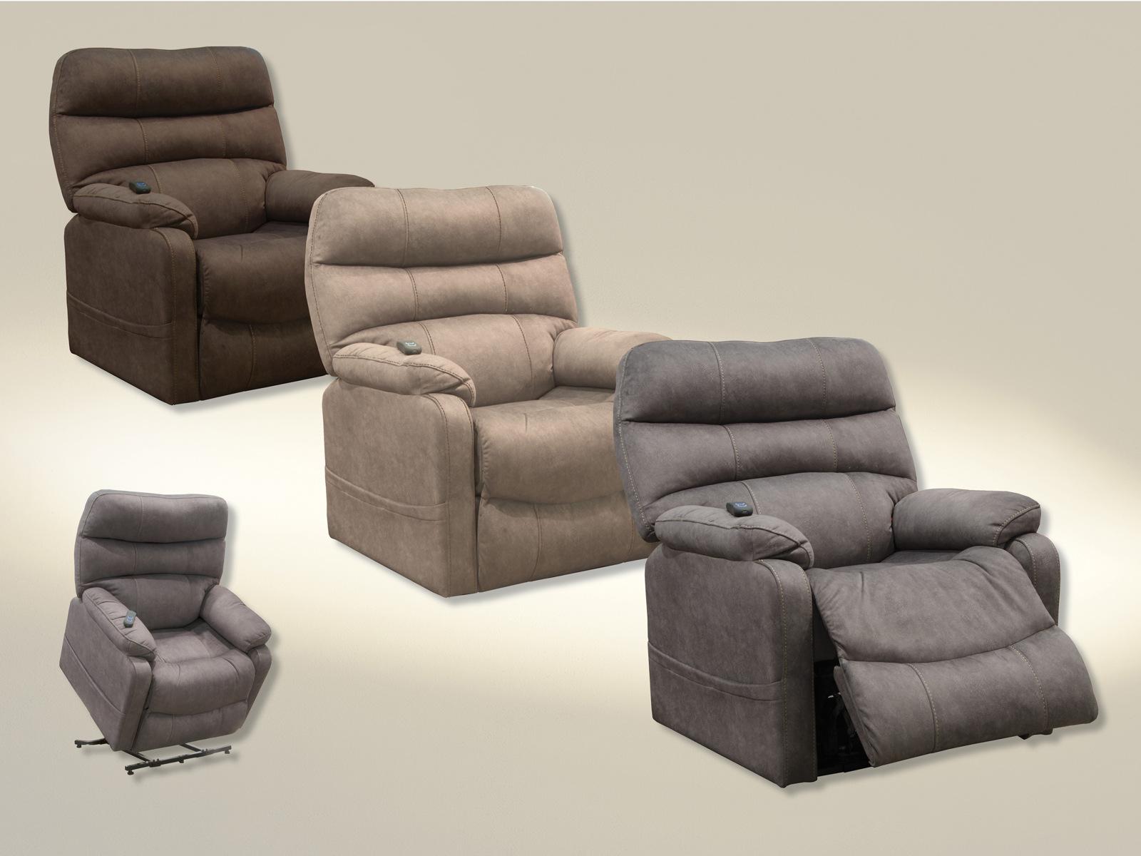 Catnapper Buckley Power Lift Recliner in Graphite 4864 - Luxury Home Furniture (MI)