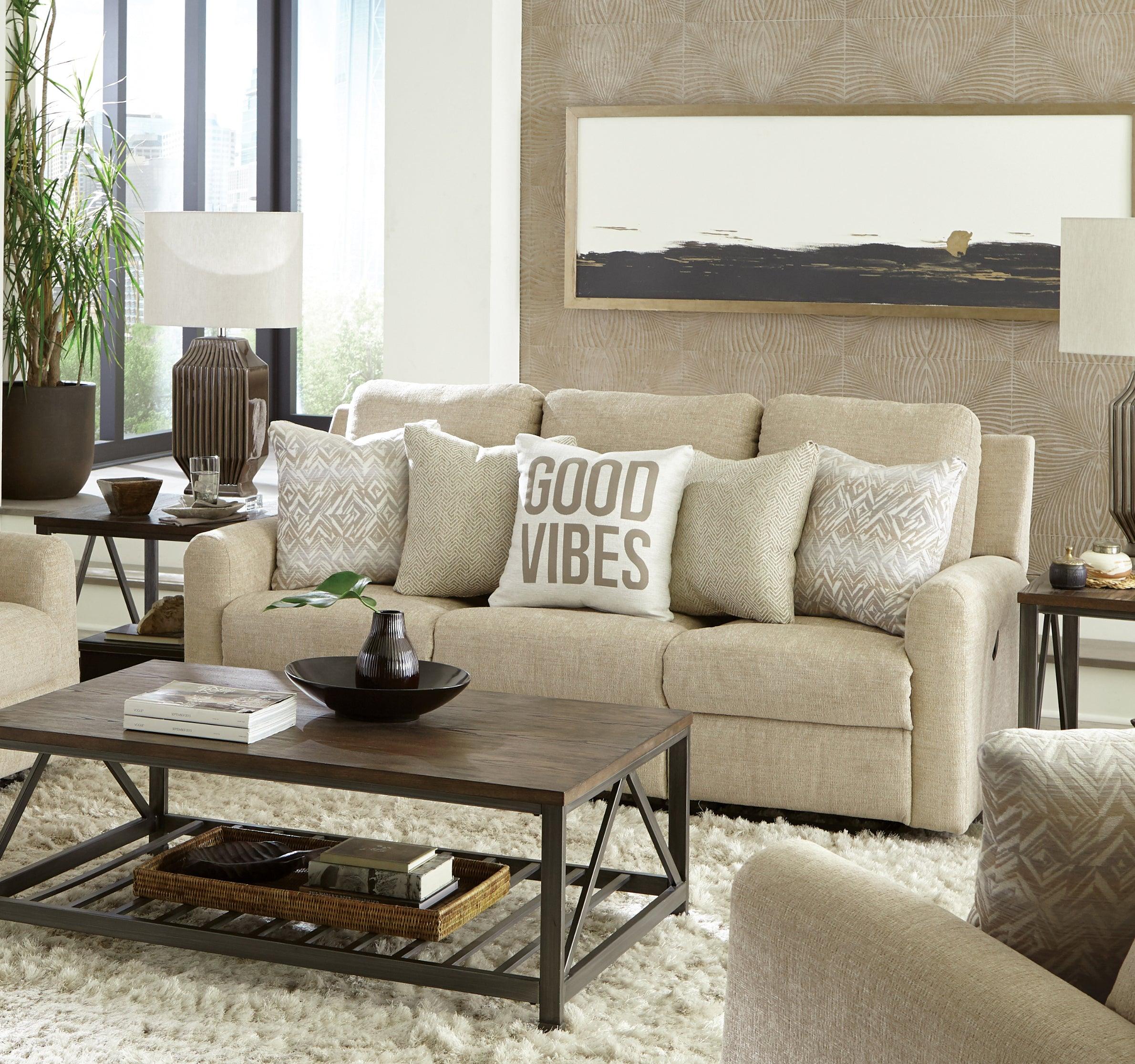 Catnapper Calvin Power Reclining Sofa in Putty/Sand 61631 - Luxury Home Furniture (MI)