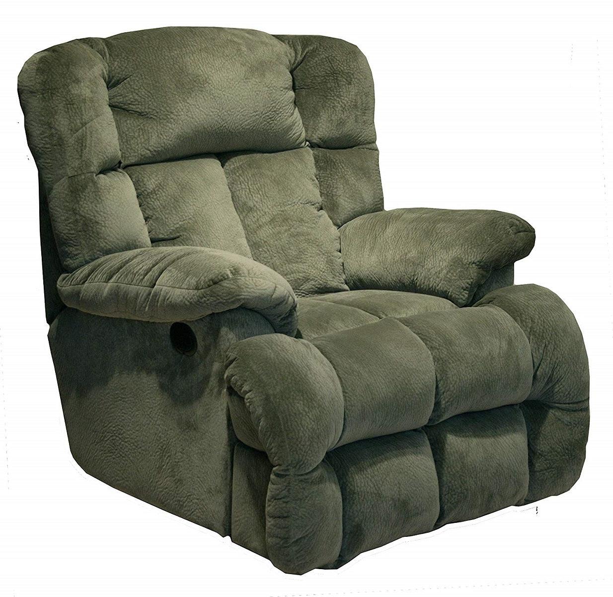 Catnapper Cloud 12 Power Chaise Lay Flat Recliner in Sage - Luxury Home Furniture (MI)