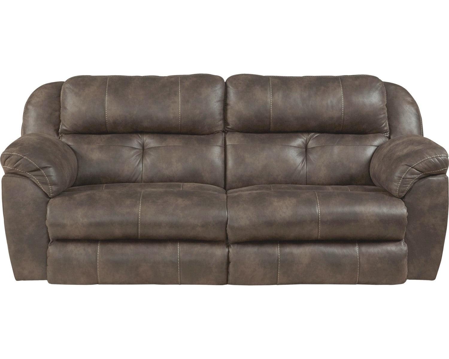 Catnapper Ferrington Sofa Power Headrest Lay Flat Reclining Sofa in Dusk - Luxury Home Furniture (MI)