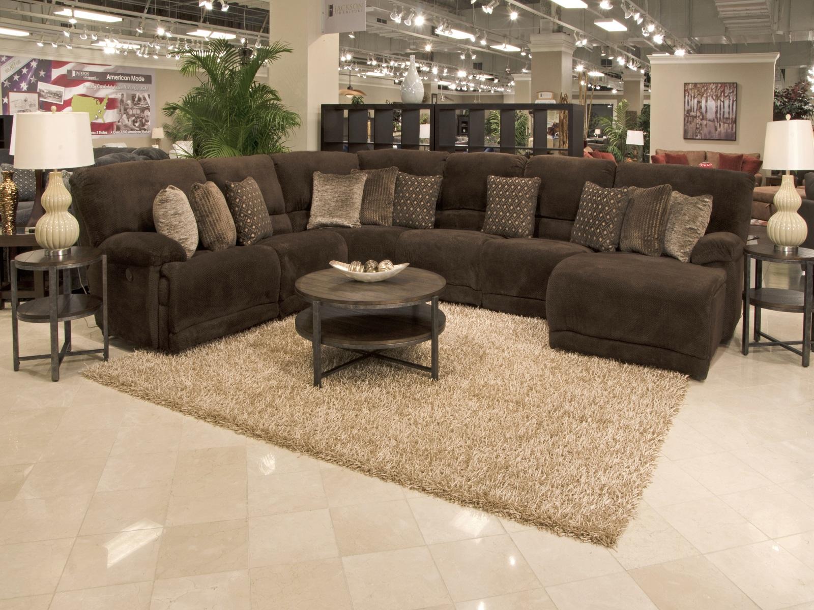 Catnapper Furniture Burbank Left Side Facing Chaise in Chocolate - Luxury Home Furniture (MI)