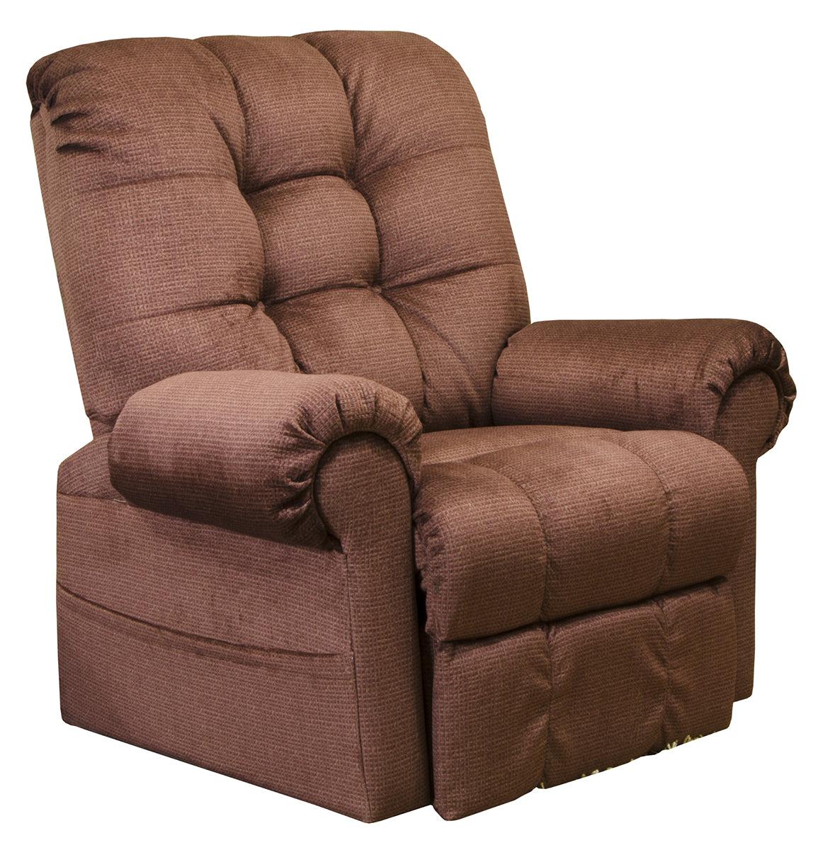 Catnapper Furniture Omni Power Lift Chaise Recliner in Merlot - Luxury Home Furniture (MI)