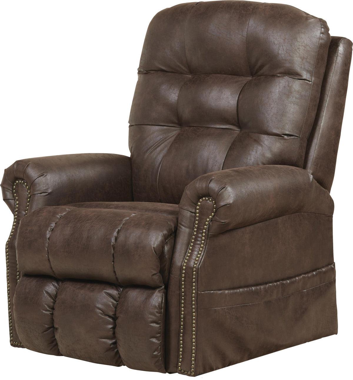 Catnapper Furniture Ramsey Power Lift Lay Flat Recliner w/ Heat & Massage in Sable