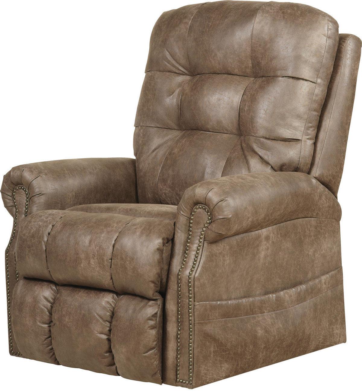 Catnapper Furniture Ramsey Power Lift Lay Flat Recliner w/ Heat & Massage in Silt - Luxury Home Furniture (MI)