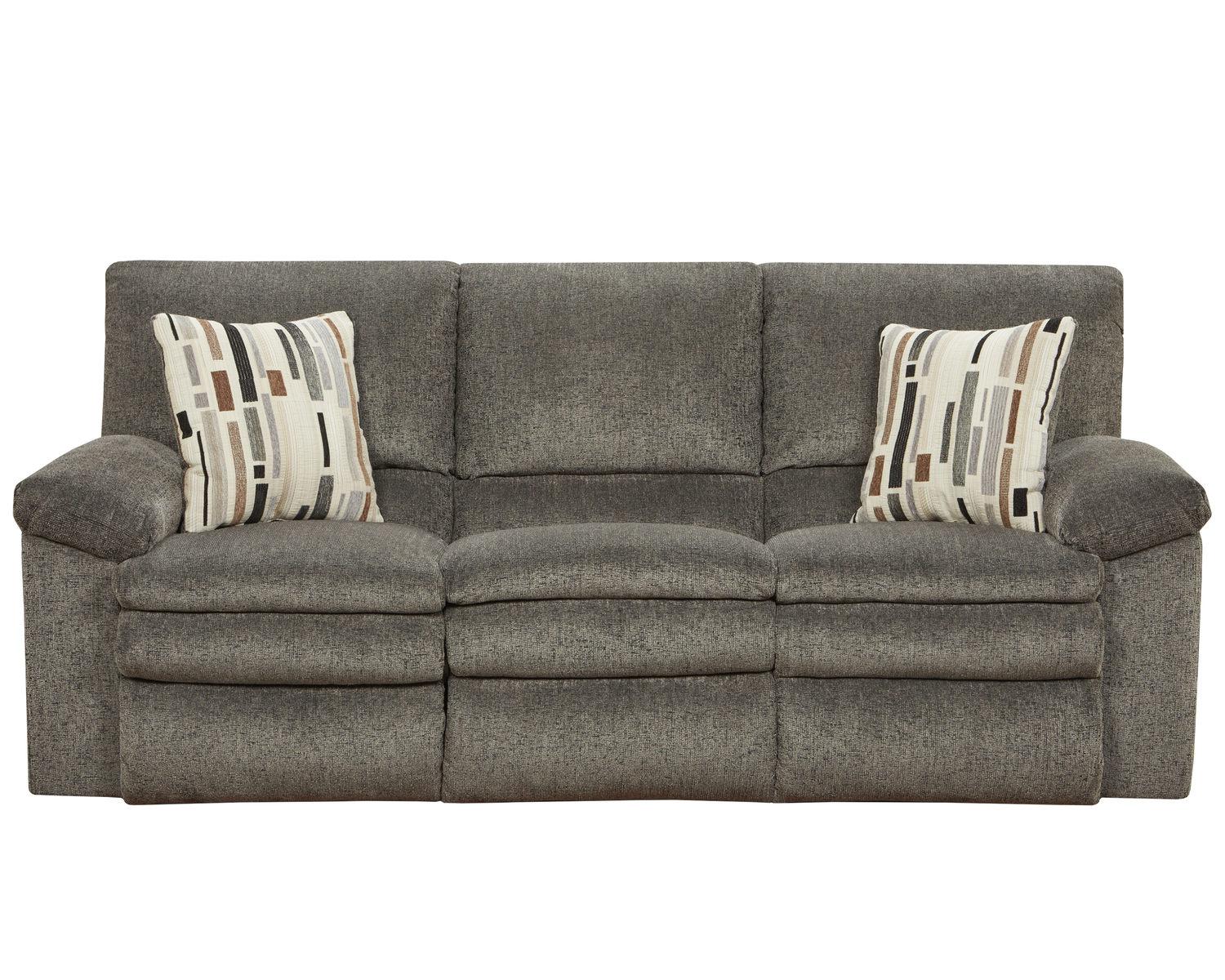 Catnapper Furniture Tosh Reclining Sofa in Pewter/Café