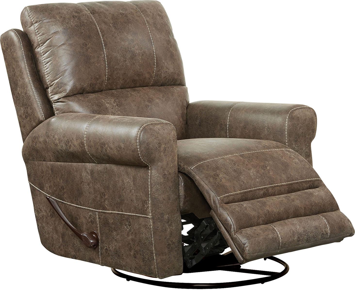 Catnapper Maddie Swivel Glider Recliner in Ash - Luxury Home Furniture (MI)