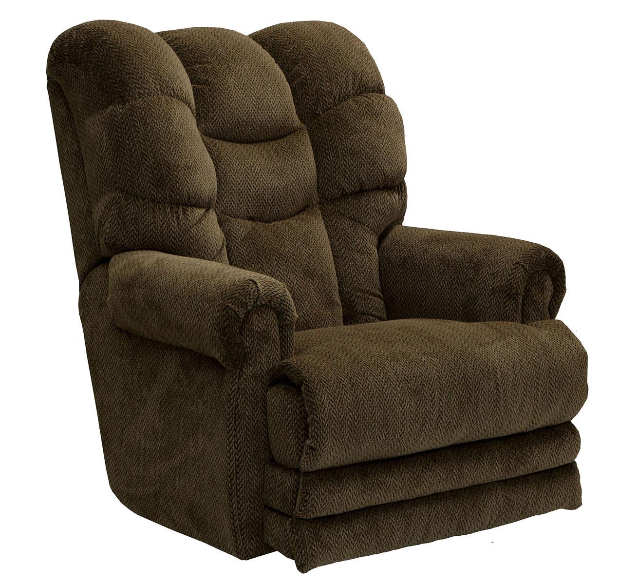 Catnapper Malone Power Lay Flat Recliner with Extended Ottoman in Truffle - Luxury Home Furniture (MI)