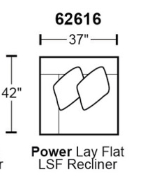 Catnapper McPherson Power Lay Flat LSF Recliner in Buff 62616