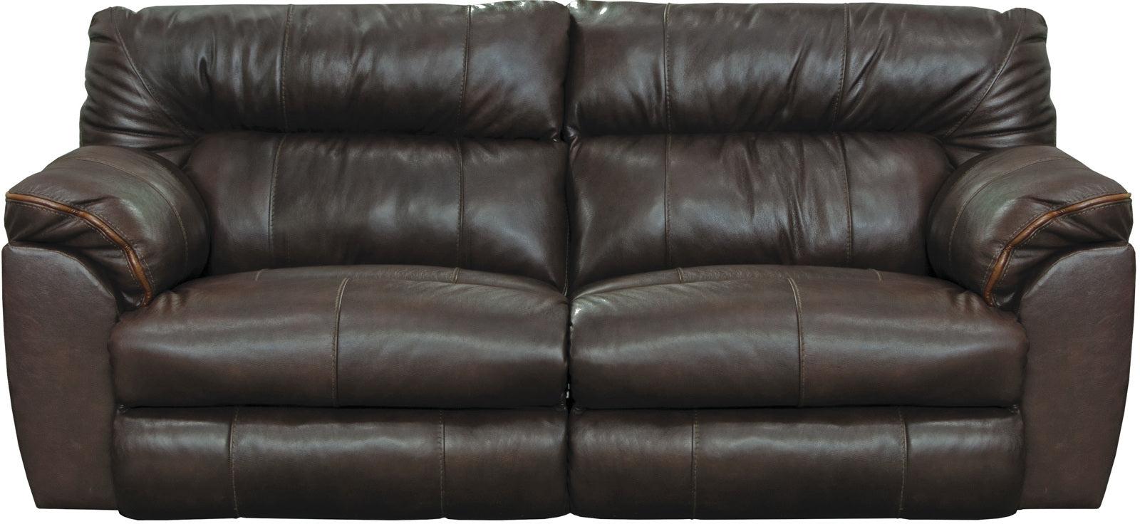 Catnapper Milan Lay Flat Reclining Sofa in Chocolate 4341