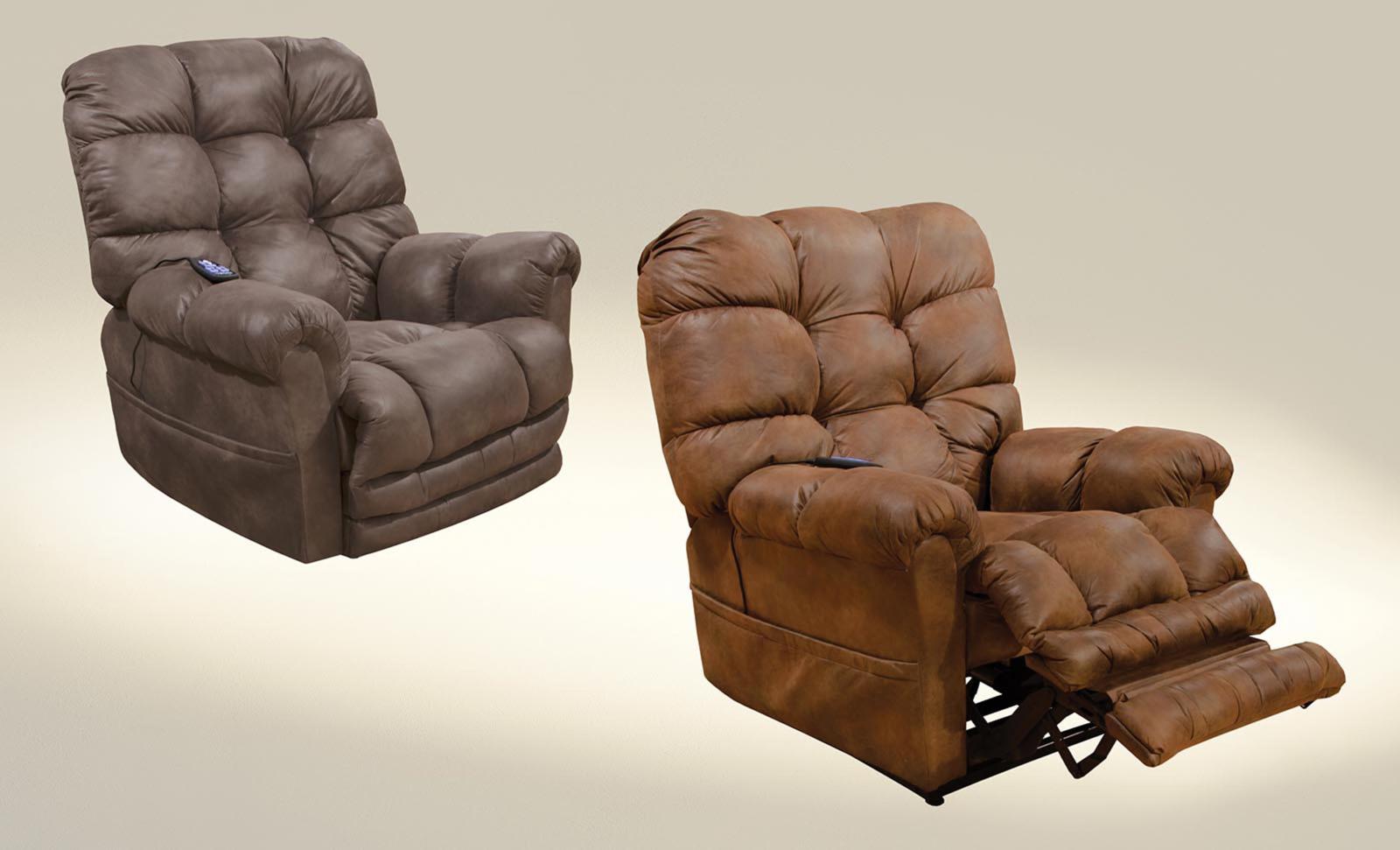 Catnapper Oliver Power Lift Recliner w/ Dual Motor & Extended Ottoman in Sunset 4861 - Luxury Home Furniture (MI)