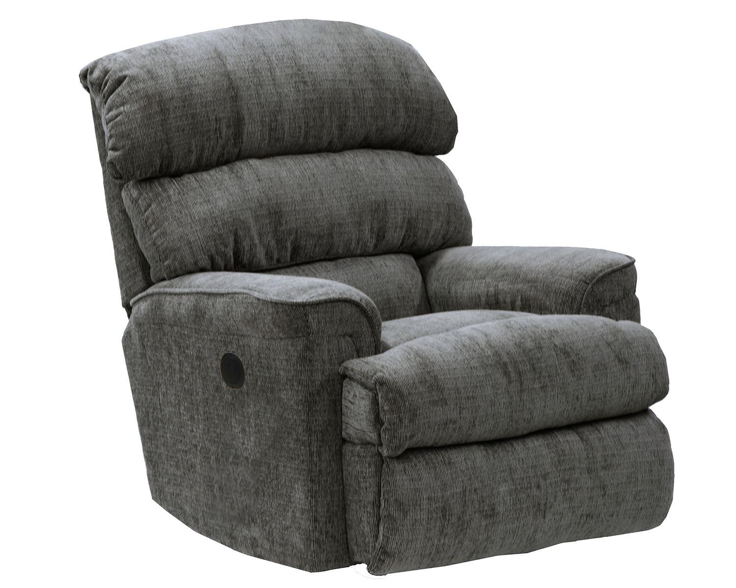 Catnapper Pearson Rocker Recliner in Charcoal