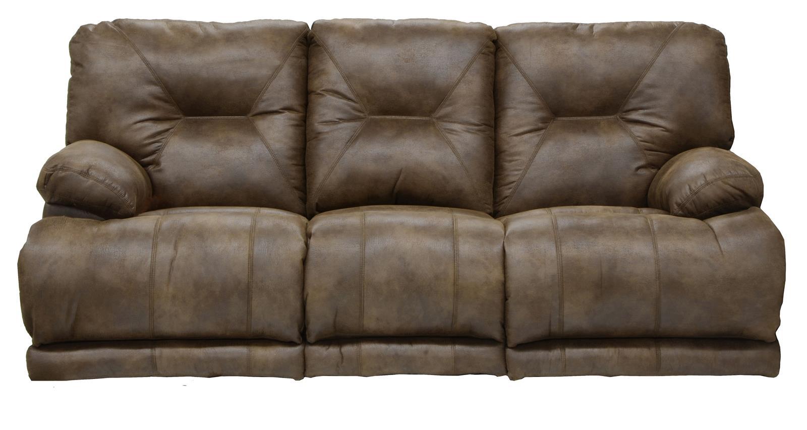 Catnapper Voyager Lay Flat Reclining Sofa with Drop Down Table in Elk - Luxury Home Furniture (MI)