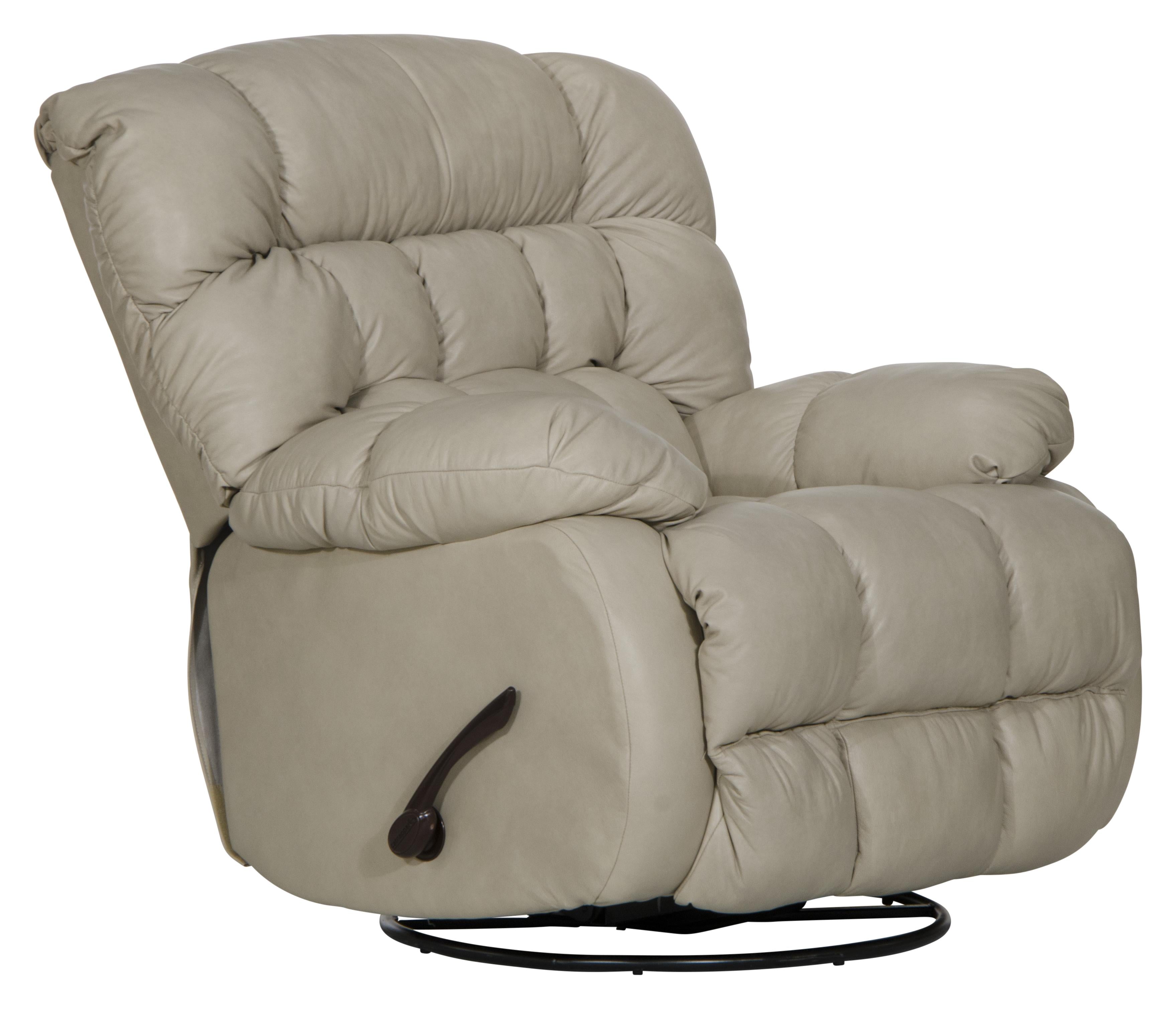 Pendleton Leather Chaise Swivel Glider Recliner - Luxury Home Furniture (MI)