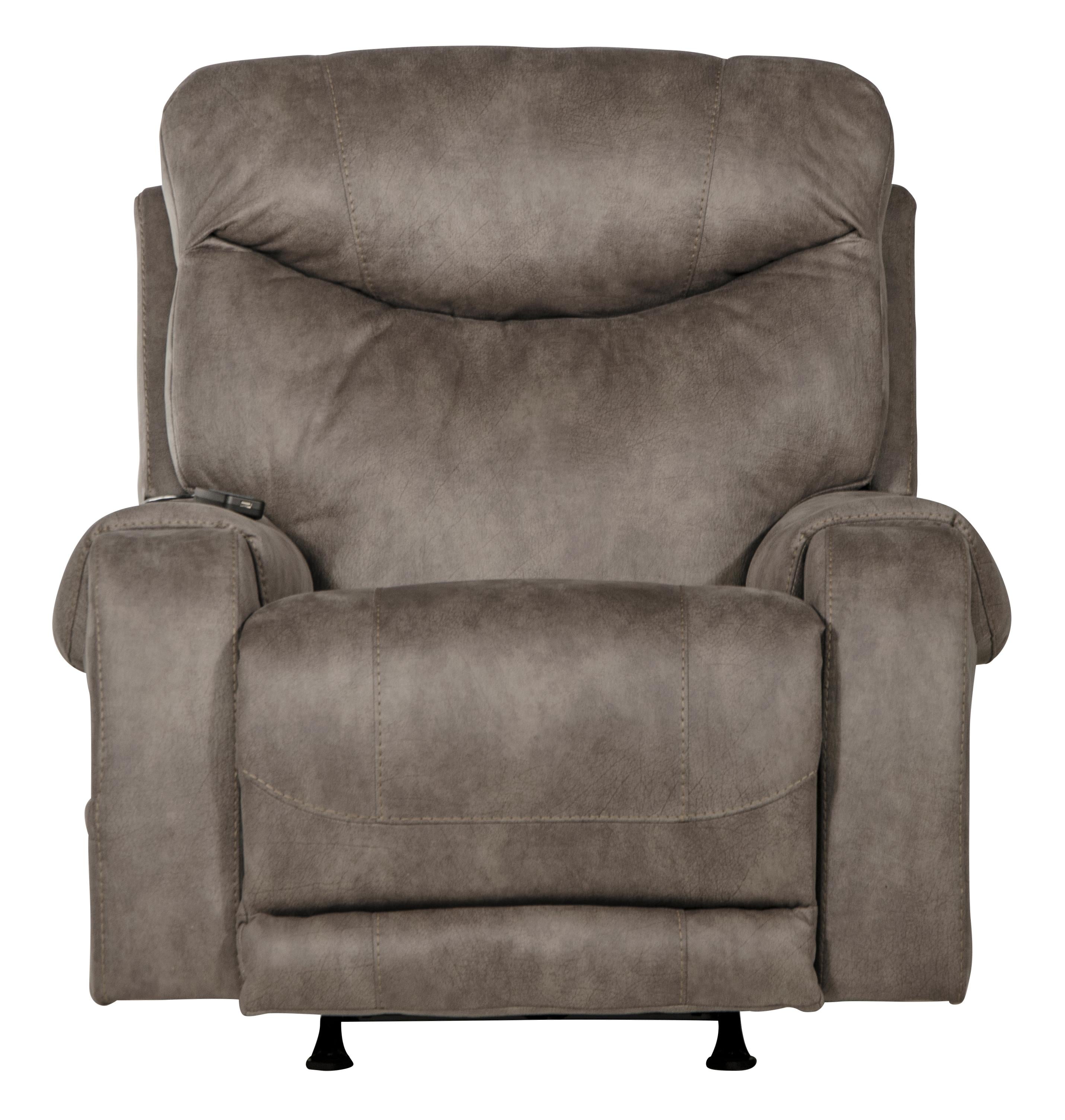 Recharger Power Rocker Recliner with Power Adjustable Headrest & Lumbar and CR3 Heat & Massage